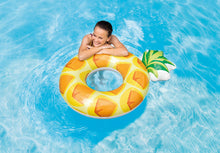 Load image into Gallery viewer, Inflatable Pineapple Pool Float Swimming Ring