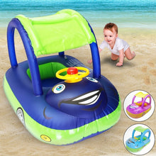 Load image into Gallery viewer, New Baby Swim Ring Sunshade Steering
