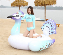 Load image into Gallery viewer, Swimming Pool Float Giant Peacock Ride-On