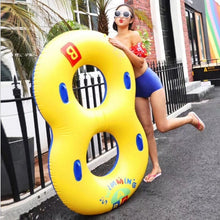 Load image into Gallery viewer, Inflatable Pool Float Two-person Swimming Ring