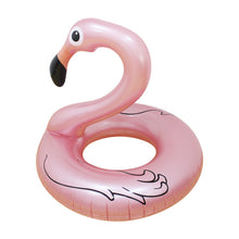 Load image into Gallery viewer, Flamingo Pool Float Rose Gold Swimming Rings
