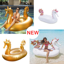 Load image into Gallery viewer, 2018 Giant Seahorse Inflatable Pool Float Newest Swim
